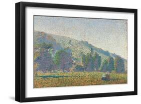 Two Breton Women in a Meadow, 1886-Émile Bernard-Framed Giclee Print