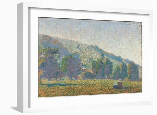 Two Breton Women in a Meadow, 1886-Émile Bernard-Framed Giclee Print