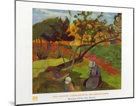 Two Breton Women-Paul Gauguin-Mounted Art Print