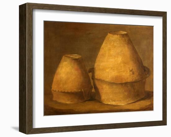 Two Bronze Age Urns, Excavated from Barrows at Winterslow, Wiltshire, 1814-Thomas Robert Guest-Framed Giclee Print