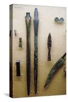 Two Bronze, Celtic Iron Age Sword Blades, France, 800BC-400 BC-Unknown-Stretched Canvas