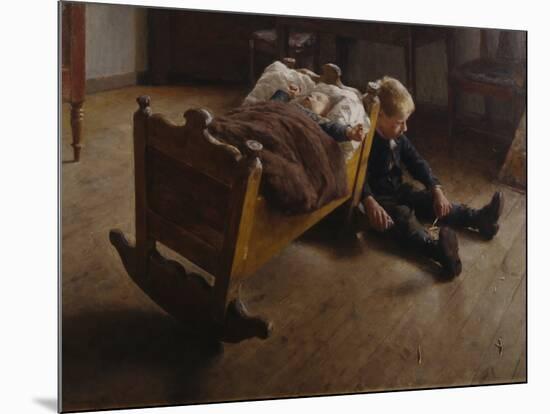 Two Brothers, 1888-Erik Theodor Werenskiold-Mounted Giclee Print