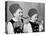 Two Brothers in Bavarian Costumes Pretend to Smoke Pipes, Ca. 1947-null-Stretched Canvas