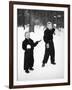 Two Brothers Play in the Snow, Ca. 1950-null-Framed Photographic Print