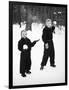 Two Brothers Play in the Snow, Ca. 1950-null-Framed Photographic Print