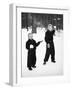 Two Brothers Play in the Snow, Ca. 1950-null-Framed Photographic Print
