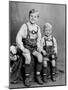 Two Brothers Pose for a Childhood Portrait in Germany, Ca. 1949-null-Mounted Photographic Print