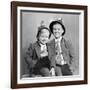 Two Brothers Pose for a Formal Portrait, Ca. 1949-null-Framed Photographic Print