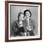 Two Brothers Pose for a Formal Portrait, Ca. 1949-null-Framed Photographic Print