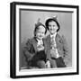 Two Brothers Pose for a Formal Portrait, Ca. 1949-null-Framed Photographic Print