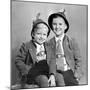 Two Brothers Pose for a Formal Portrait, Ca. 1949-null-Mounted Photographic Print