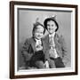 Two Brothers Pose for a Formal Portrait, Ca. 1949-null-Framed Photographic Print