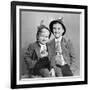 Two Brothers Pose for a Formal Portrait, Ca. 1949-null-Framed Photographic Print