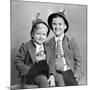 Two Brothers Pose for a Formal Portrait, Ca. 1949-null-Mounted Photographic Print