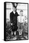 Two Brothers Pose in the Backyard, Ca. 1930-null-Framed Stretched Canvas