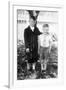 Two Brothers Pose in the Backyard, Ca. 1930-null-Framed Photographic Print
