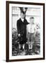 Two Brothers Pose in the Backyard, Ca. 1930-null-Framed Photographic Print