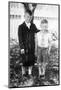 Two Brothers Pose in the Backyard, Ca. 1930-null-Mounted Photographic Print