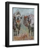 Two Buffaloes-Pol Ledent-Framed Art Print