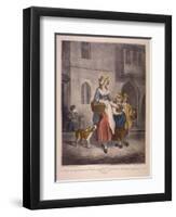 Two Bunches a Penny Primroses, Two Bunches a Penny, Cries of London, C1870-Francis Wheatley-Framed Premium Giclee Print