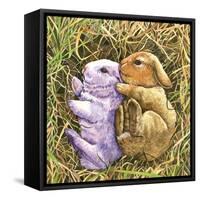 Two Bunnies-Wendy Edelson-Framed Stretched Canvas