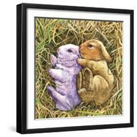 Two Bunnies-Wendy Edelson-Framed Giclee Print