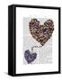 Two Butterfly Hearts-Fab Funky-Framed Stretched Canvas