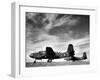 Two Camouflaged A-20 Attack Planes Sitting on Airstrip at American Desert Air Base, WWII-Margaret Bourke-White-Framed Photographic Print