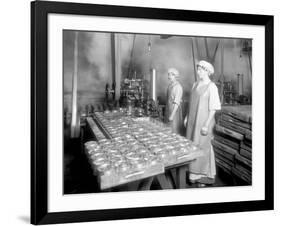 Two Cannery Workers at Apex Fish Co., Anacortes, WA, Circa 1913-Asahel Curtis-Framed Giclee Print