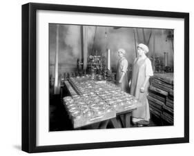 Two Cannery Workers at Apex Fish Co., Anacortes, WA, Circa 1913-Asahel Curtis-Framed Giclee Print