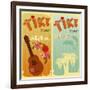 Two Cards For Tiki Bars-elfivetrov-Framed Art Print