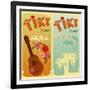 Two Cards For Tiki Bars-elfivetrov-Framed Art Print