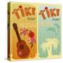 Two Cards For Tiki Bars-elfivetrov-Stretched Canvas