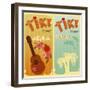 Two Cards For Tiki Bars-elfivetrov-Framed Art Print