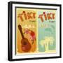 Two Cards For Tiki Bars-elfivetrov-Framed Art Print