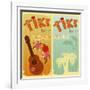 Two Cards For Tiki Bars-elfivetrov-Framed Art Print