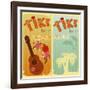 Two Cards For Tiki Bars-elfivetrov-Framed Art Print