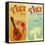 Two Cards For Tiki Bars-elfivetrov-Framed Stretched Canvas