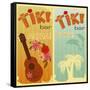 Two Cards For Tiki Bars-elfivetrov-Framed Stretched Canvas