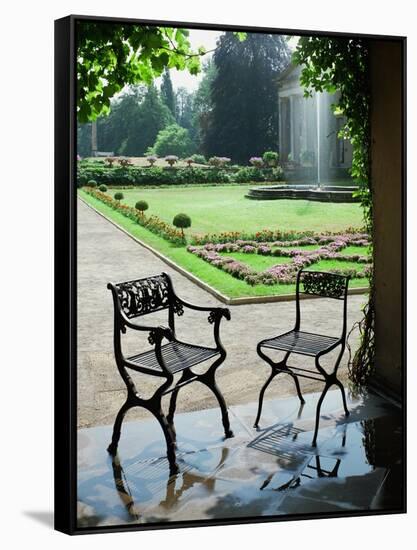 Two Cast-Iron Chairs Designed by Schinkel-Karl Friedrich Schinkel-Framed Stretched Canvas