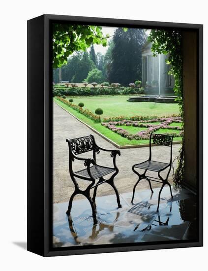 Two Cast-Iron Chairs Designed by Schinkel-Karl Friedrich Schinkel-Framed Stretched Canvas