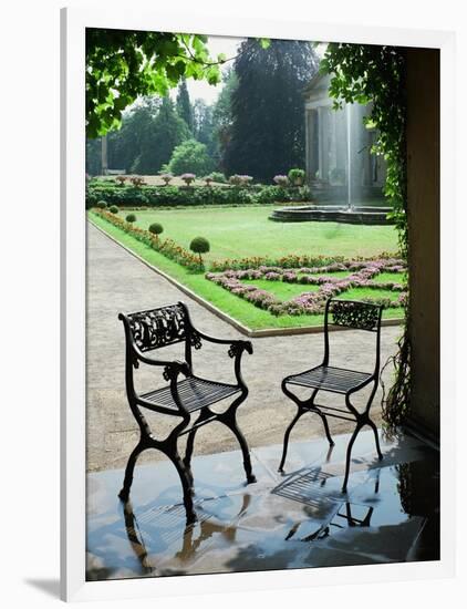 Two Cast-Iron Chairs Designed by Schinkel-Karl Friedrich Schinkel-Framed Giclee Print