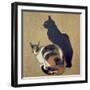 Two Cats, 1894-Théophile Alexandre Steinlen-Framed Giclee Print