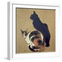 Two Cats, 1894-Théophile Alexandre Steinlen-Framed Giclee Print