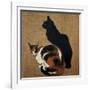 Two Cats, 1894-Theophile Alexandre Steinlen-Framed Giclee Print