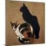 Two Cats, 1894-Theophile Alexandre Steinlen-Mounted Giclee Print