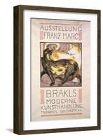 Two Cats, 1909-10-Franz Marc-Framed Giclee Print