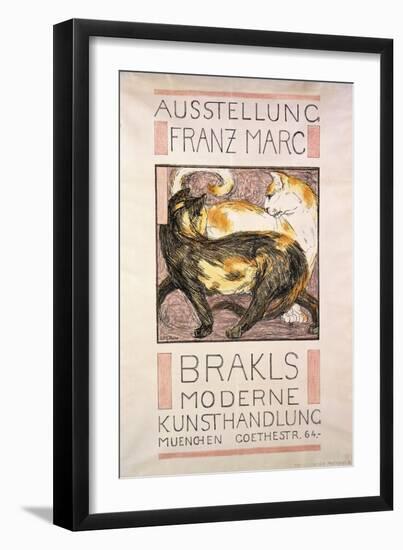 Two Cats, 1909-10-Franz Marc-Framed Giclee Print