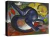 Two Cats, Blue and Yellow-Franz Marc-Stretched Canvas