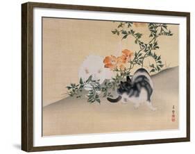 Two Cats, Illustration from 'The Kokka' Magazine, 1898-99-Japanese School-Framed Giclee Print